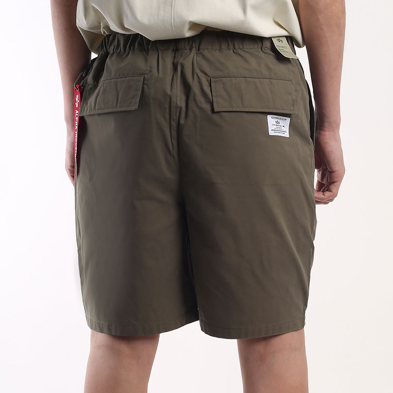 мужские шорты  Alpha Industries Belted Pull On Short  (MBB53002C1-green)  - цена, описание, фото 5